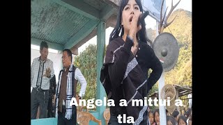 chapchar kût 2024 pangzawl Angela Malsawmpari a perform a pui [upl. by Aisitel]