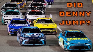 Did Denny Hamlin Jump The Final Restart [upl. by Norabal]