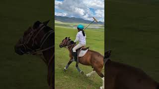 Stick and balling and playing practice chukkas at Genghis Khan Retreat in Mongolia in June 2024 [upl. by Fridlund652]