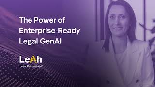 The Power of EnterpriseReady Legal GenAI [upl. by Luapnaej]