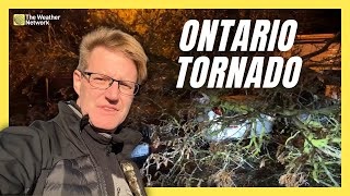 A Lateseason Tornado Causes Damage In Southern Ontario [upl. by Adnik274]