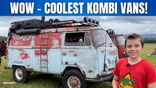 Kombi Van Festival Hunter Valley  Coolest Restored VW Kombi Vans [upl. by Hplodnar]