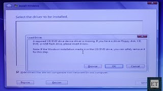 Windows 7 Fixes A Required CDDVD Driver is Missing USB Windows 7 Installation Error [upl. by Aieka]