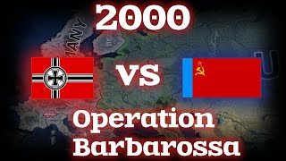 Modern Day Operation Barbarossa  HOI4 Timelapse [upl. by Ahsiuqram]