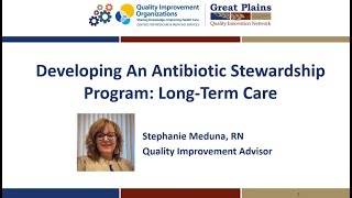 Developing An Antibiotic Stewardship Program LongTerm Care [upl. by Anide]