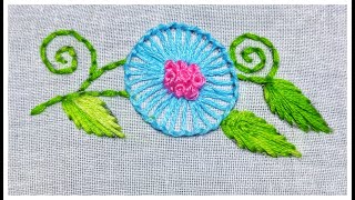 Most Unique Flower Design।। Hand Embroidery।। Ah Embroidery 20 [upl. by Florella]