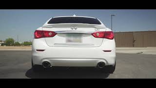 Agency Power Infiniti Q50 30t  Sport  Red Sport Exhaust System [upl. by Michey559]