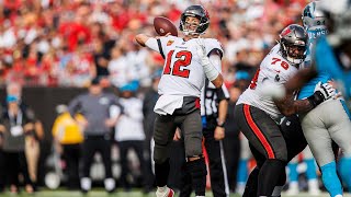 Next Gen Stats Tom Bradys 3 Most Improbable Completions to Mike Evans vs Panthers [upl. by Aniaj914]