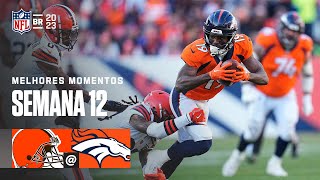 Cleveland BROWNS x Denver BRONCOS  Melhores Momentos  NFL Semana 12 [upl. by Standush788]