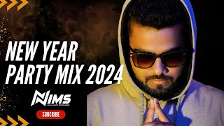 New Year Party 2024 Mix By DJ Nims  Non Stop Bollywood amp Punjabi Music [upl. by Eniluj]