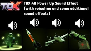 TDX All Power Up Sound Effect [upl. by Hgielek]