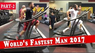 fastest treadmill runner in the world  Running Speed of 239 MPH  luis badillo jr 2 [upl. by Cacilia]