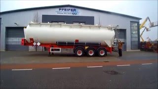 Feldbinder Tipping silo semitrailer KIP 523 2010 [upl. by Wan]