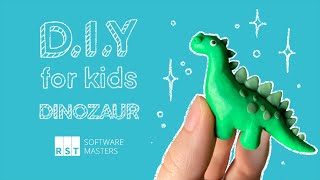 DIY for Kids 7  Dinozaur z plasteliny 🦕 [upl. by Bainbridge545]