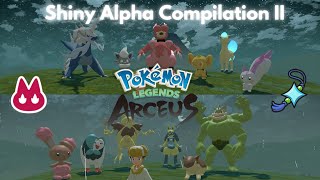 SHINY ALPHA Compilation 2 in Pokemon Legends Arceus [upl. by Rutledge644]