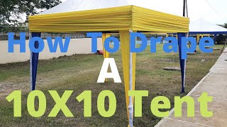 How To Decorate An Elegant 10x10 Tent Glam Design [upl. by Aihsema734]