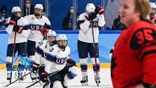 US rally falls short as Canada reclaims womens hockey gold  Winter Olympics 2022  NBC Sports [upl. by Attegroeg]