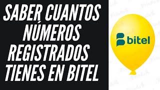 Como Saber cuantos números Tienes Registrados en Bitel Perú [upl. by Arevle42]