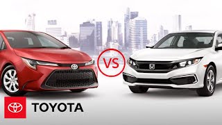 2020 Corolla vs Civic Corolla Specs amp Features  Toyota [upl. by Aeneg]