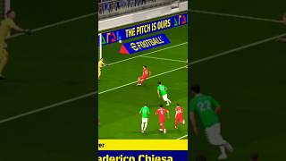 federico chiesa double touch goal efootball efootball2024 efootball2025 doubletouch viralvideo [upl. by Sabella23]