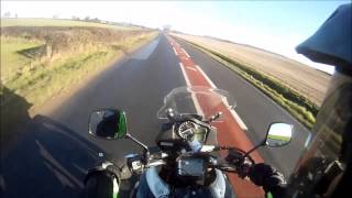 2014 Suzuki VStrom 1000 ABS UK Demo Ride [upl. by Nebuer773]