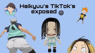 Haikyuu TikTok exposed AGAIN‼️‼️  part 4 🤔 [upl. by Henden]