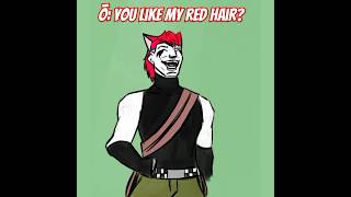 Red hair drawing memes charactermeme spidersona Ōkami bluespider maysocs lol fypシ゚viral [upl. by Zinah]