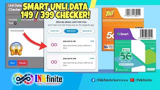 SMART UNLI DATA 149399 CHECKER Easiest Way to Check Smart Unli Data Promo  INKfinite [upl. by Barbette28]