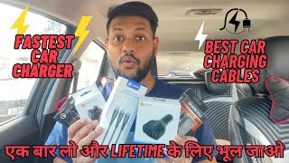 Top 4 Best Car Charger in 2024 for Mobile Phones  Best Car Charging cables 2024 [upl. by Okoyik]