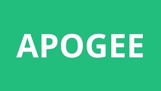 How To Pronounce Apogee  Pronunciation Academy [upl. by Anahpets]