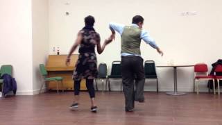 Advanced Lindy Hop Lesson with Scott and Trisha [upl. by Antons221]