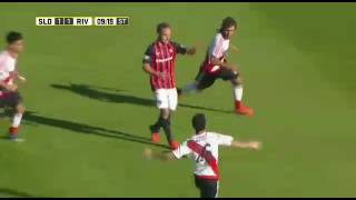 Caño a ponzio en el partido de san lorenzo vs river [upl. by Arlon]