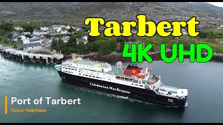 Tarbert  Harris  Ferry port  Outer Hebrides  Lewis and Harris  4K UHD drone video [upl. by Nnovahs]