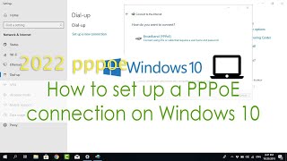 How to Set up a PPPoE connection on Windows 11 pro [upl. by Hamlet291]