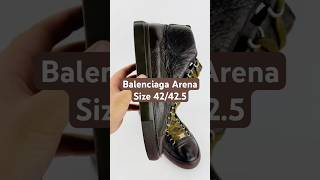 Balenciaga Mens Arena Leather High Sneaker Shoes Size 42425 balenciaga prelovedtreasures [upl. by Ytsud]