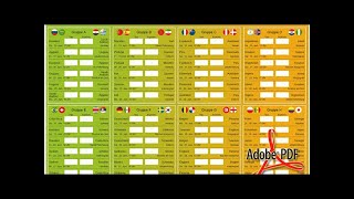 WM 2018 Spielplan als PDF zum Ausdrucken [upl. by Angle]