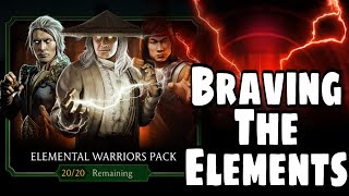 Elemental Warriors Pack Opening MK Mobile [upl. by Wack919]