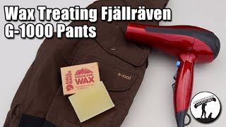 DIY Wax Treating Fjällräven Vidda Pro G1000 Pants using Fjällräven Greenland Wax [upl. by Reviere]