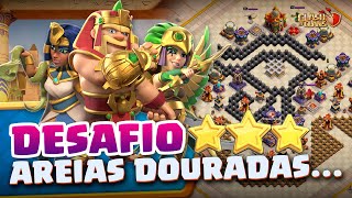 COMO COMPLETAR FÁCIL O DESAFIO AREIAS DOURADAS E VITÓRIAS ESTRELARES NOVO DESAFIO  CLASH OF CLANS [upl. by Edmanda527]