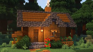 The PERFECT Starter House in Minecraft Tutorial [upl. by Amsed]