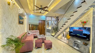 75Gaj 15x45 Duplex House design with beautiful interior design work  3BHK villa in Jaipur [upl. by Aitret]