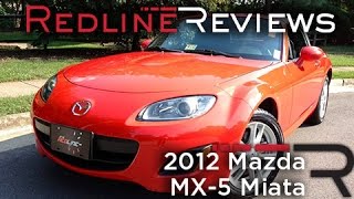 2012 Mazda MX5 Miata Review Walkaround Exhaust amp Test Drive [upl. by Ennasil]