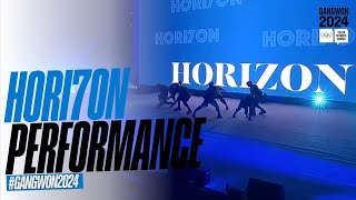 HORI7ONofficial Live at the Gangwon2024 Opening Ceremony 🔥 [upl. by Nevla]