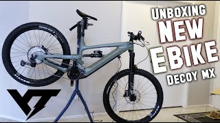 UNBOXING AND BUILDING NEW E BIKE YT Industries DECOY MX [upl. by Anelak]