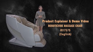 Roboticvibe RV7575 Massage Chair Explained  English  Full Product Features amp Benefits [upl. by Atteynod463]