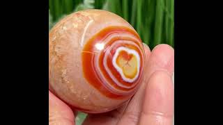 Carnelian with Quartz Sphere Healing Crystal Ball 226g 55mm [upl. by Otrevlig]