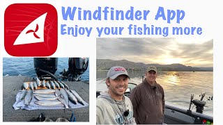 Using the Windfinder App to help choose where to go fishing [upl. by Amle]