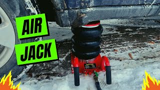 Lift your truck with this VEVOR Air Jack [upl. by Onitnas]