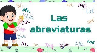 Las abreviaturas y sus características  Educación Primaria [upl. by Strawn]