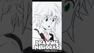 MELIODAS shorts artenopapel desenhandopersonagens art drawing anime nanatsunotaizai meliodas [upl. by Ahsimot334]